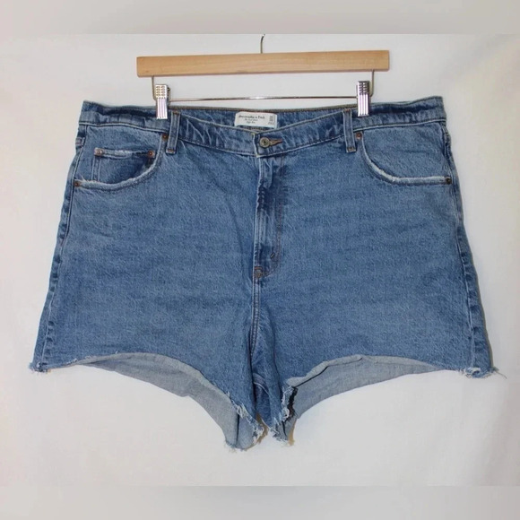 Abercrombie & Fitch The Dad Denim 5” Shorts Size 35/20 - Picture 2 of 12